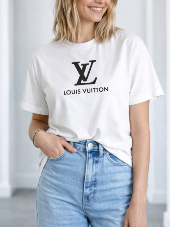 Gildan Tops - Custom Embroidered T Shirt Minimalist Logo Tee 100% Cotton Unisex Graphic Shirt
